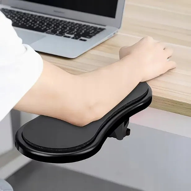 Ergonominė alkūnės atrama rašomajam stalui