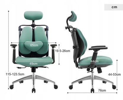 Ergonominė biuro kėdė ANGEL SteliO žalia