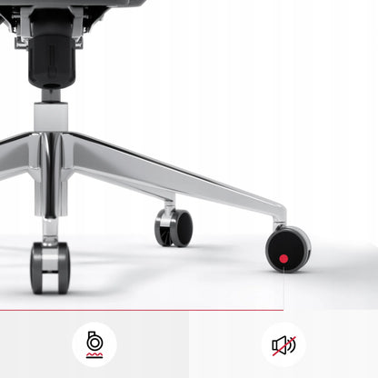 Ergonominė biuro kėdė Diablo V-Basic, juoda-pilka