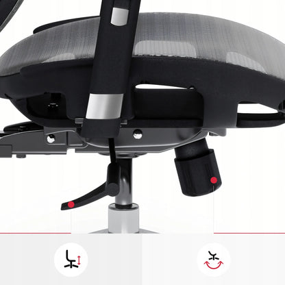 Ergonominė biuro kėdė Diablo V-Basic, juoda-pilka