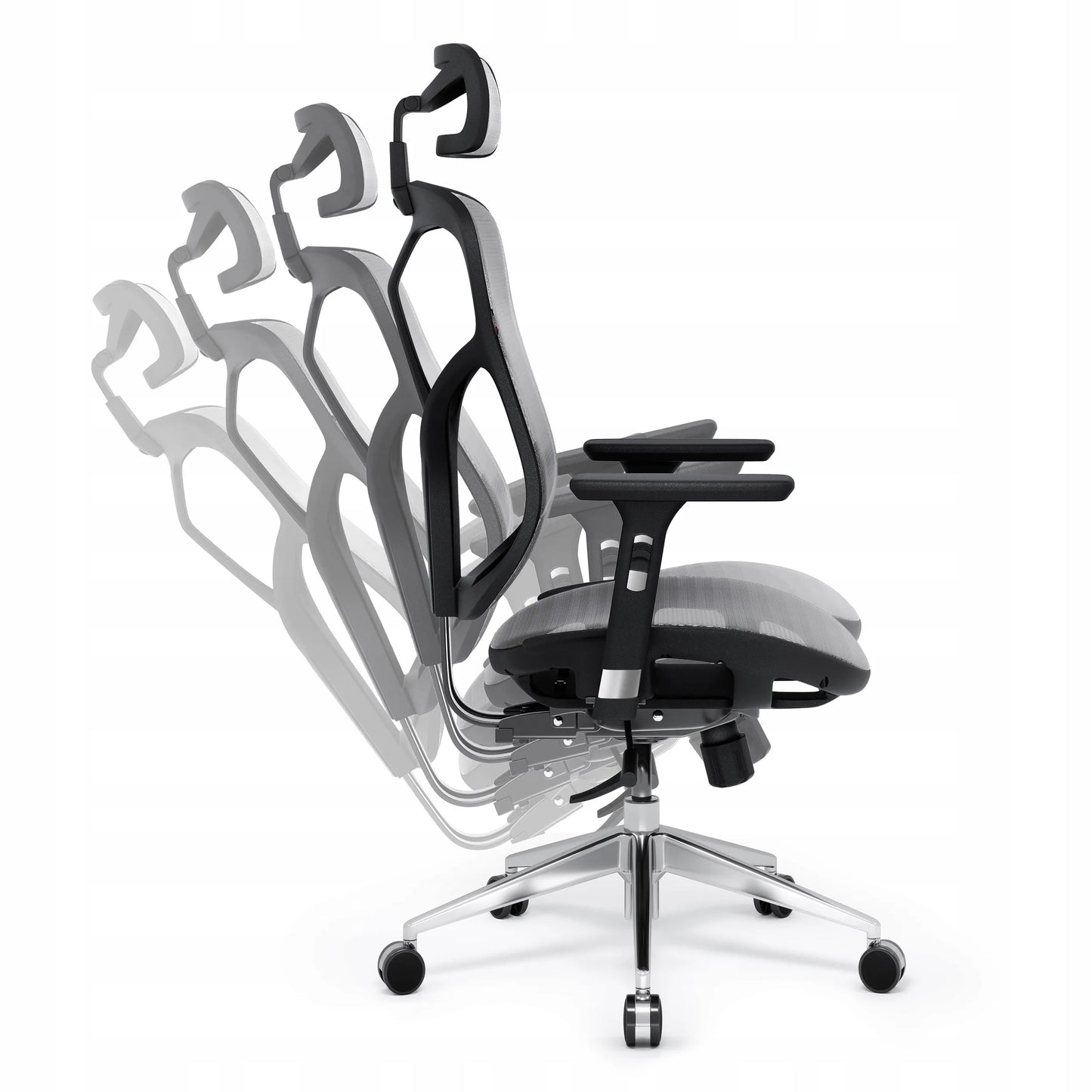 Ergonominė biuro kėdė Diablo V-Basic, juoda-pilka