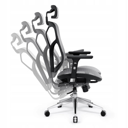 Ergonominė biuro kėdė Diablo V-Basic, juoda-pilka