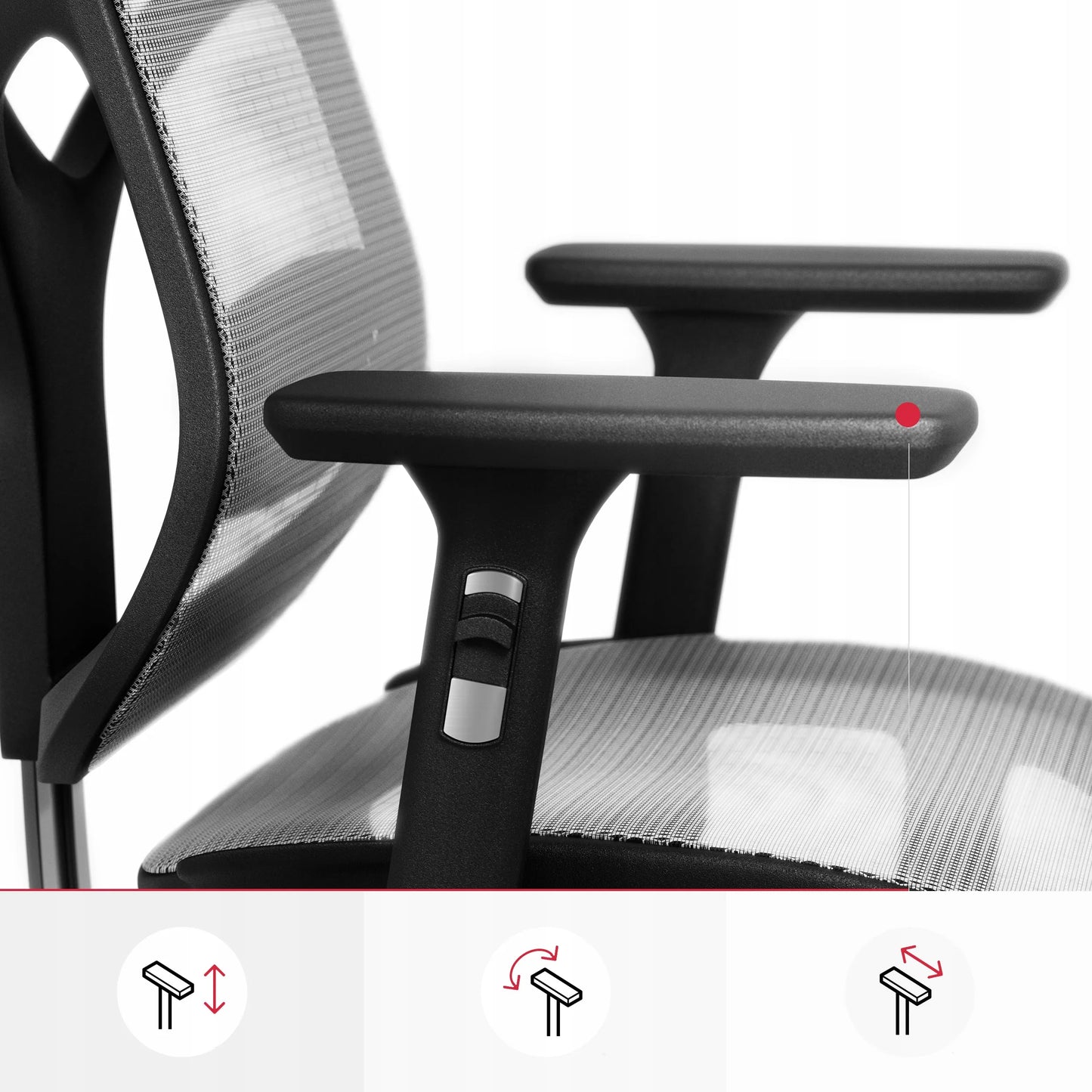 Ergonominė biuro kėdė Diablo V-Basic, juoda-pilka