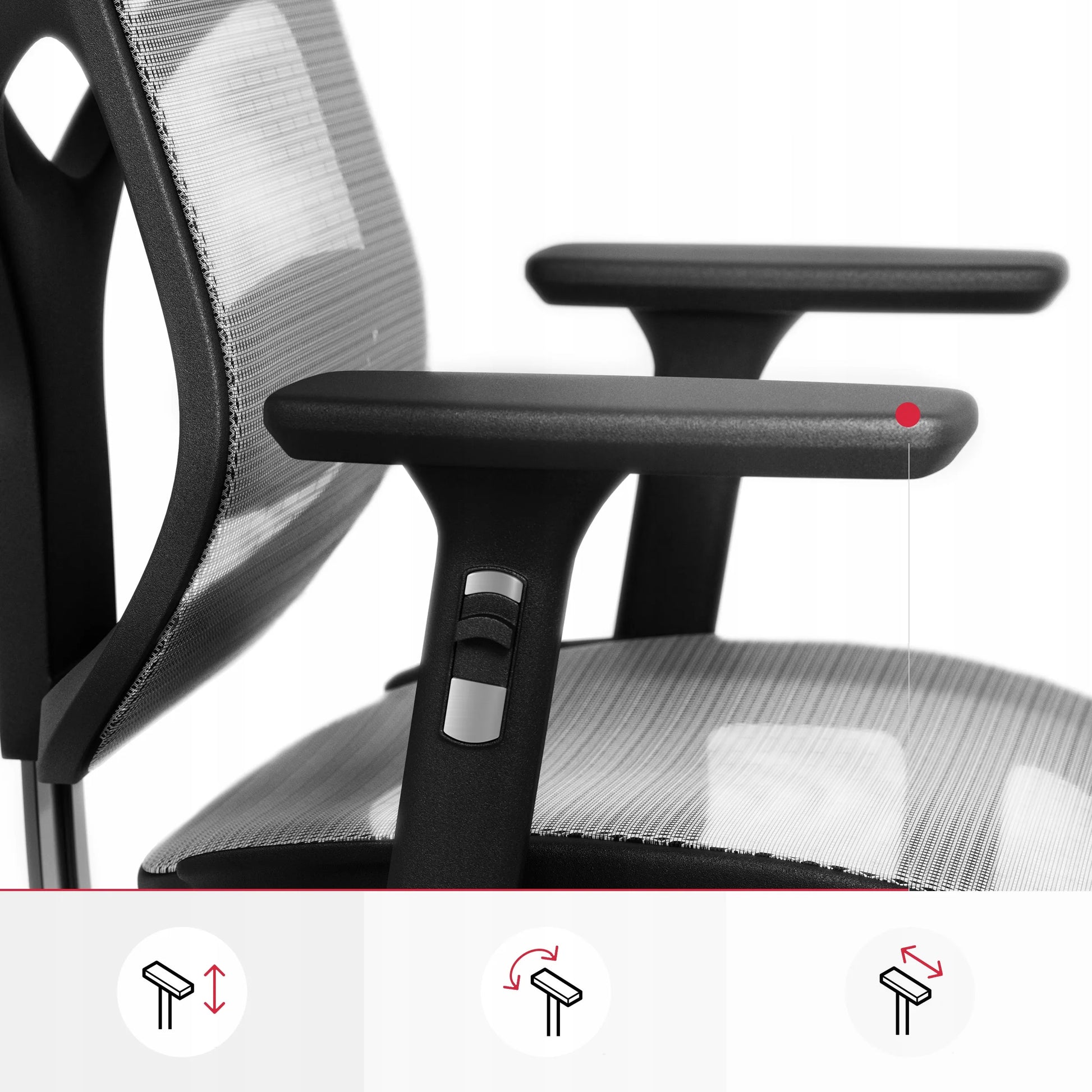 Ergonominė biuro kėdė Diablo V-Basic, juoda-pilka