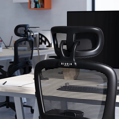 Ergonominė biuro kėdė DIABLO V-Light, juoda