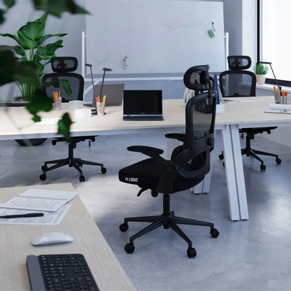 Ergonominė biuro kėdė DIABLO V-Light, juoda