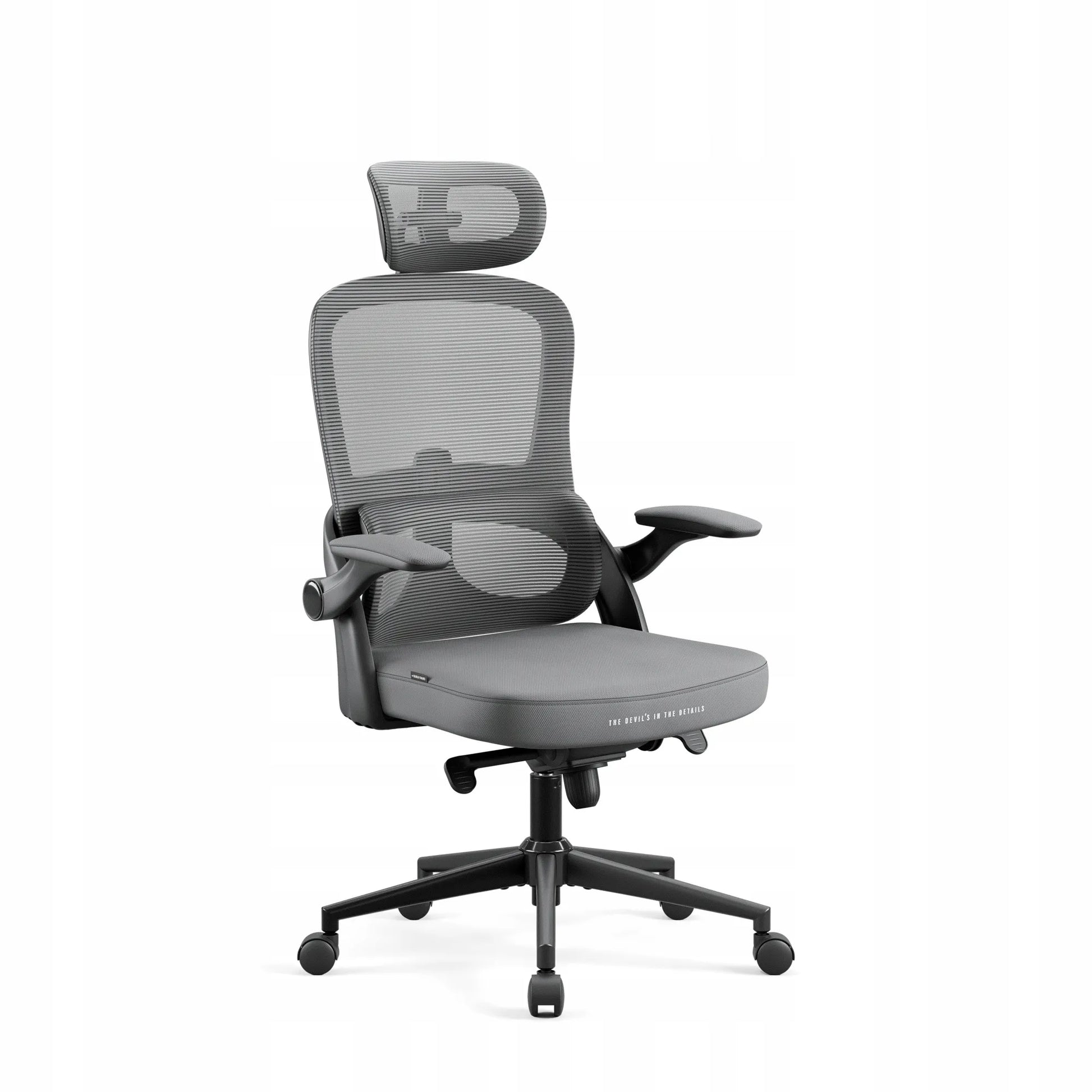 Ergonominė biuro kėdė DIABLO V-Light, pilka