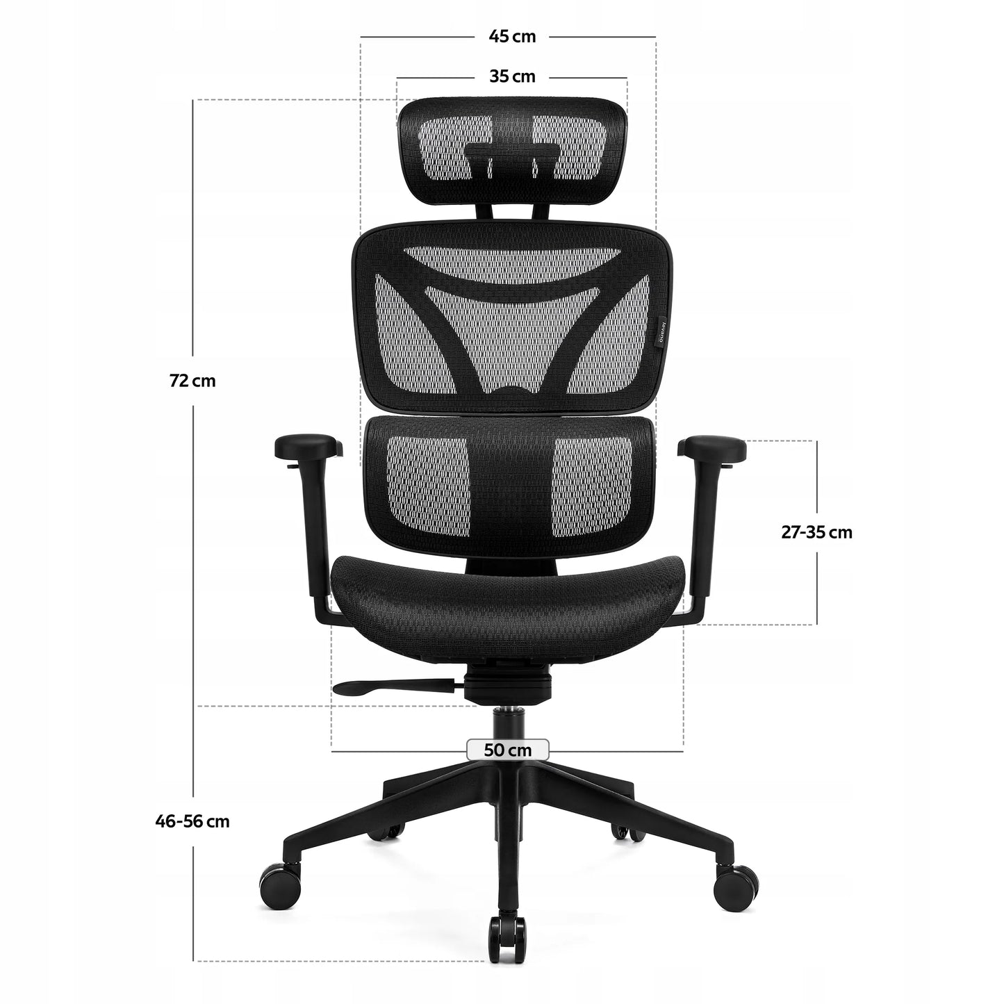Ergonominė biuro kėdė LVNSYSTEM Control Series, juoda