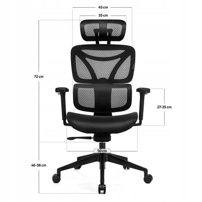 Ergonominė biuro kėdė LVNSYSTEM Control Series, juoda