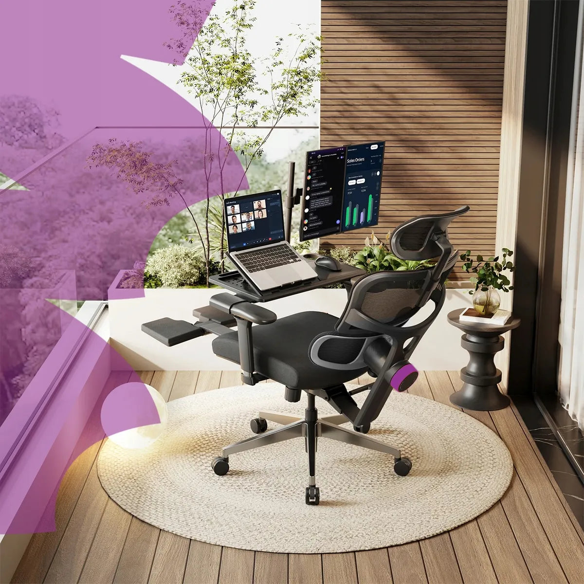 Ergonominė biuro kėdė Spacetronik Lumbo, reguliuojama, iki 136 kg, sukamoji