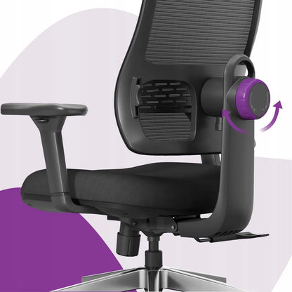 Ergonominė biuro kėdė Spacetronik Lumbo, reguliuojama, iki 136 kg, sukamoji