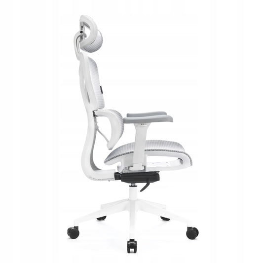 Ergonominė biuro kėdė su ratukais LVNSYSTEM Control Series, balta