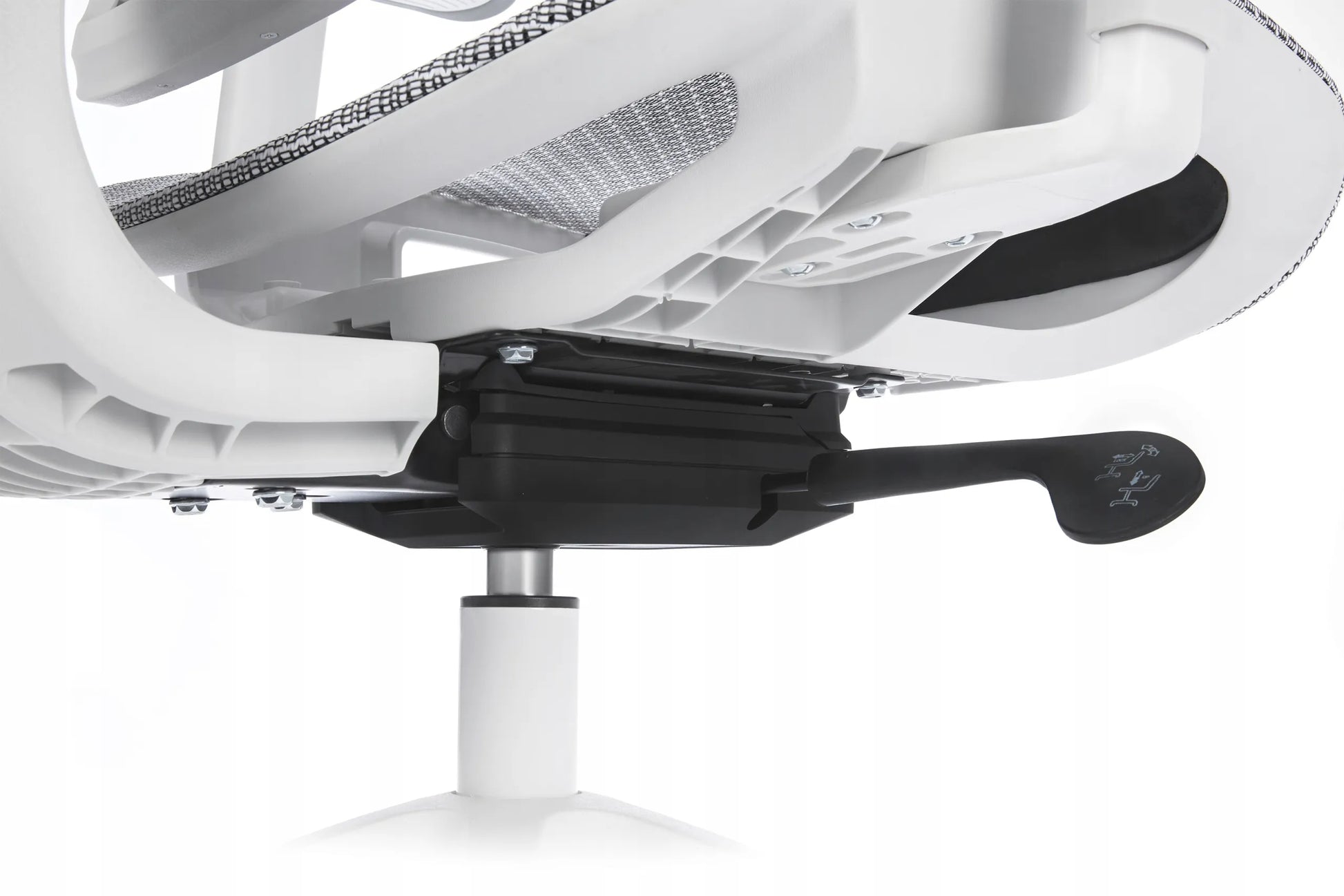 Ergonominė biuro kėdė su ratukais LVNSYSTEM Control Series, balta