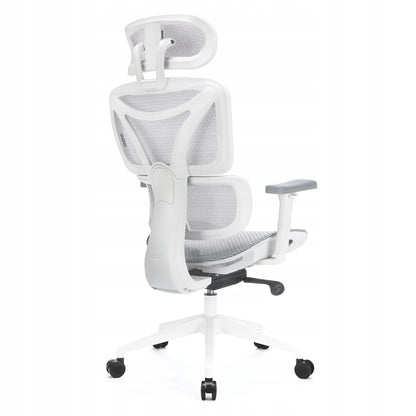 Ergonominė biuro kėdė su ratukais LVNSYSTEM Control Series, balta
