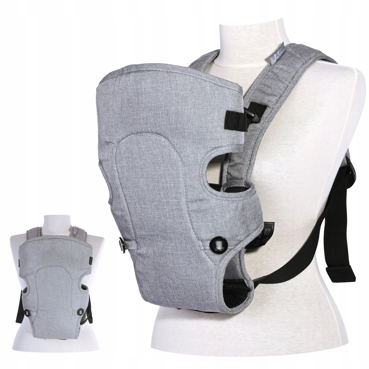 Ergonominė reguliuojama kūdikio nešioklė „Lorelli Between“, pilka