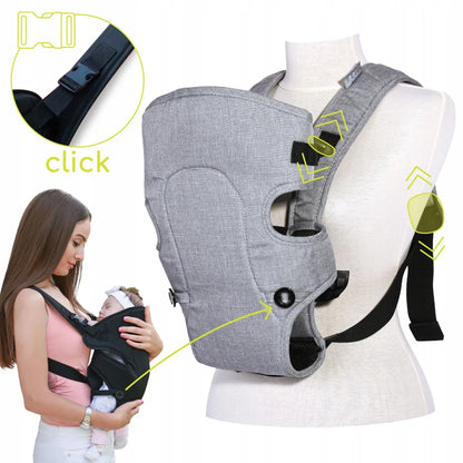 Ergonominė reguliuojama kūdikio nešioklė „Lorelli Between“, pilka