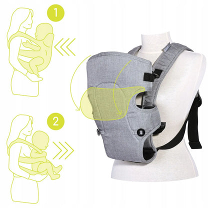 Ergonominė reguliuojama kūdikio nešioklė „Lorelli Between“, pilka