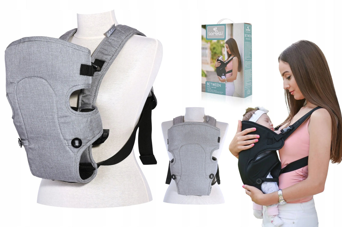 Ergonominė reguliuojama kūdikio nešioklė „Lorelli Between“, pilka