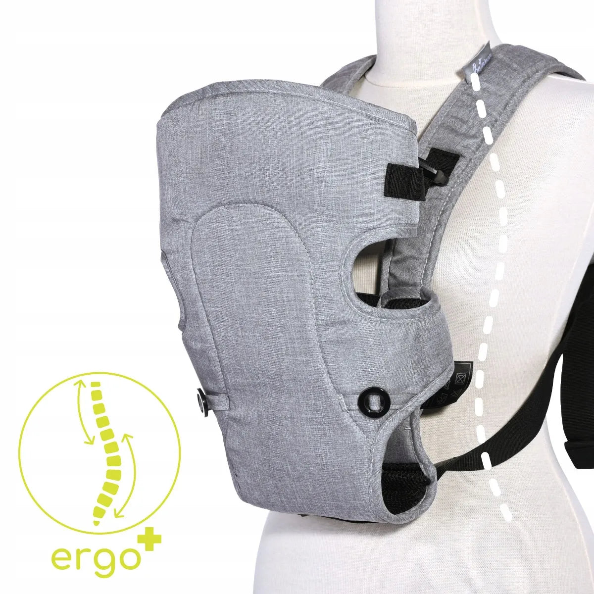 Ergonominė reguliuojama kūdikio nešioklė „Lorelli Between“, pilka