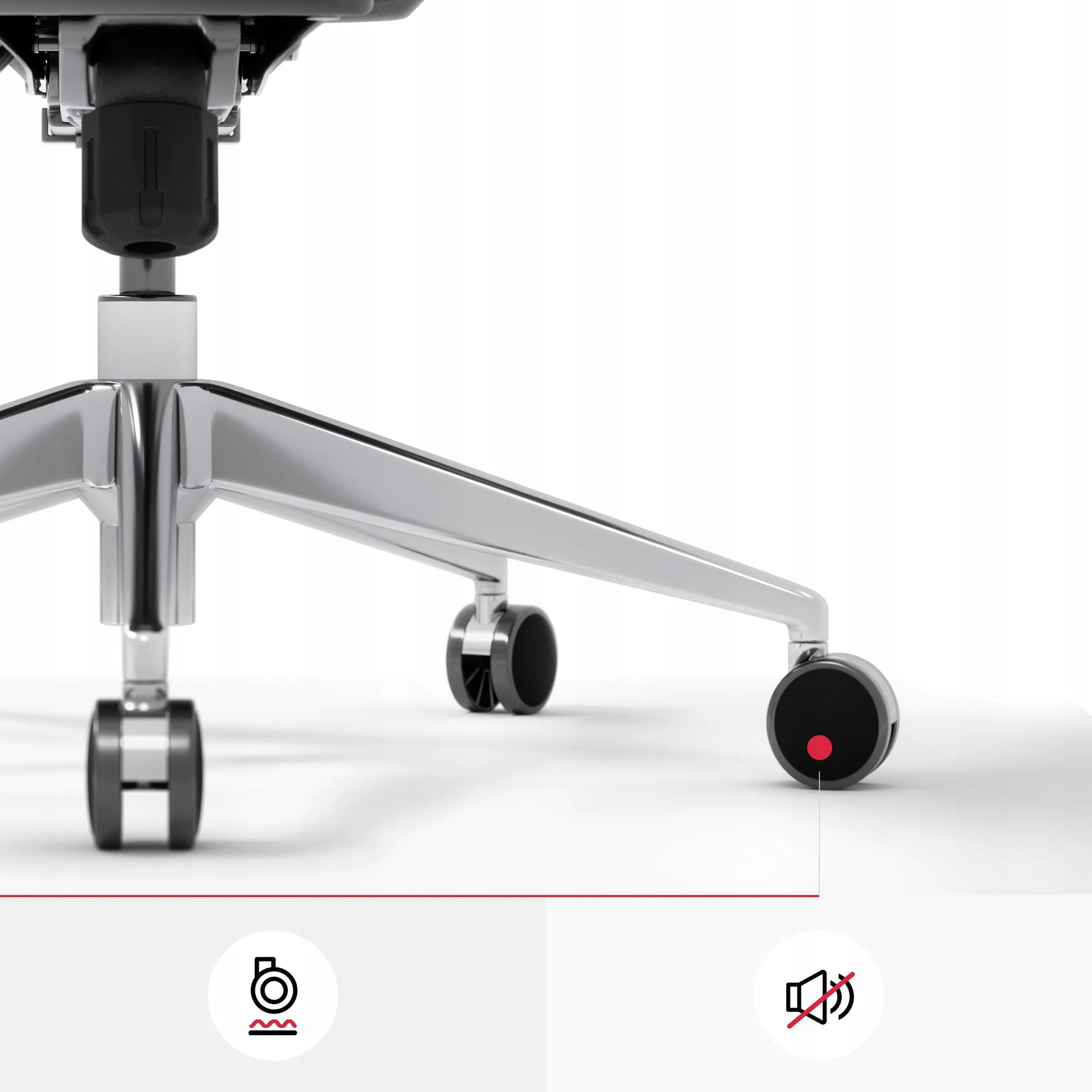 Ergonomiška biuro kėdė DIABLO V-Basic, baltai pilka