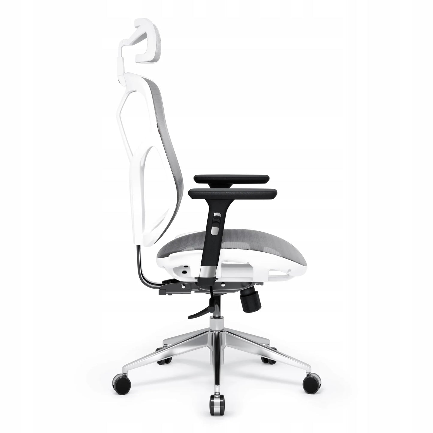 Ergonomiška biuro kėdė DIABLO V-Basic, baltai pilka