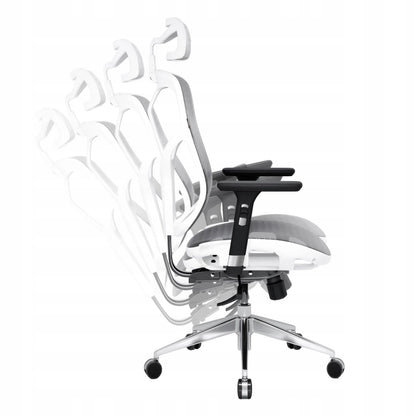 Ergonomiška biuro kėdė DIABLO V-Basic, baltai pilka