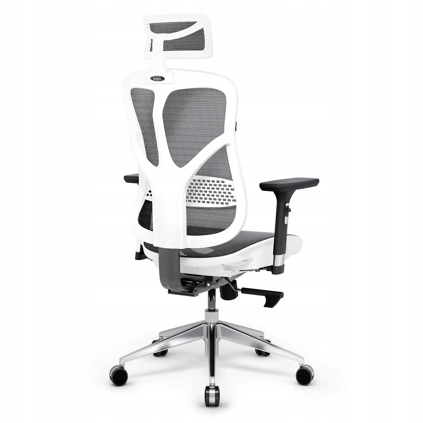 Ergonomiška biuro kėdė DIABLO V-Basic, baltai pilka