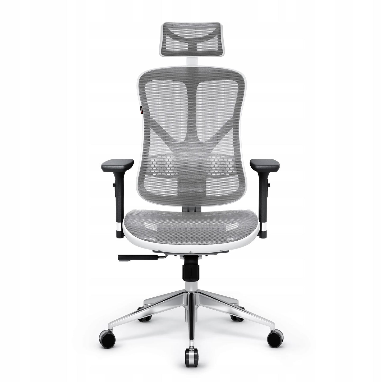 Ergonomiška biuro kėdė DIABLO V-Basic, baltai pilka