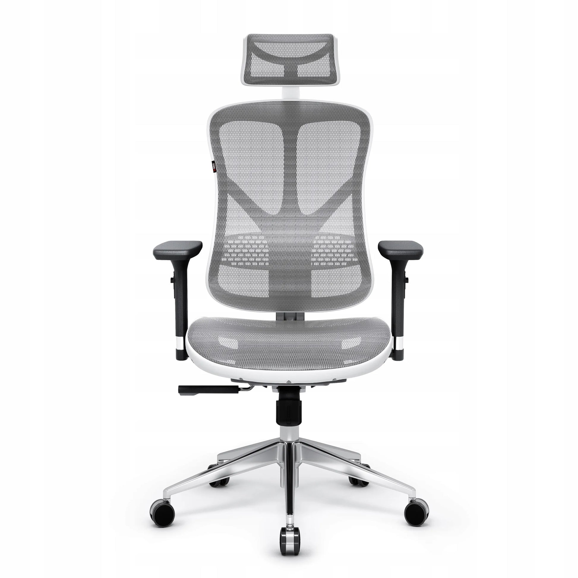 Ergonomiška biuro kėdė DIABLO V-Basic, baltai pilka