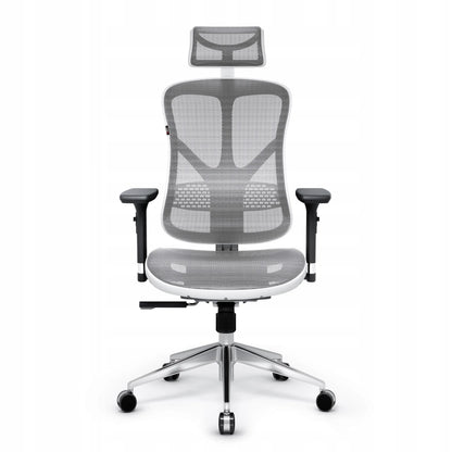 Ergonomiška biuro kėdė DIABLO V-Basic, baltai pilka