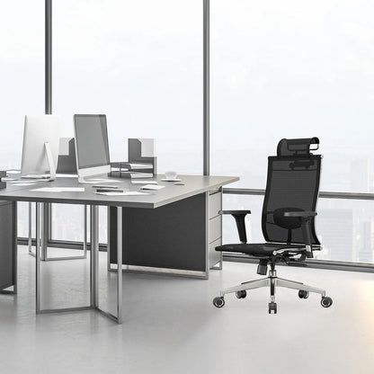 Ergonomiškas besisukantis biuro kėdės fotelis Angel iO su reguliuojamais porankiais