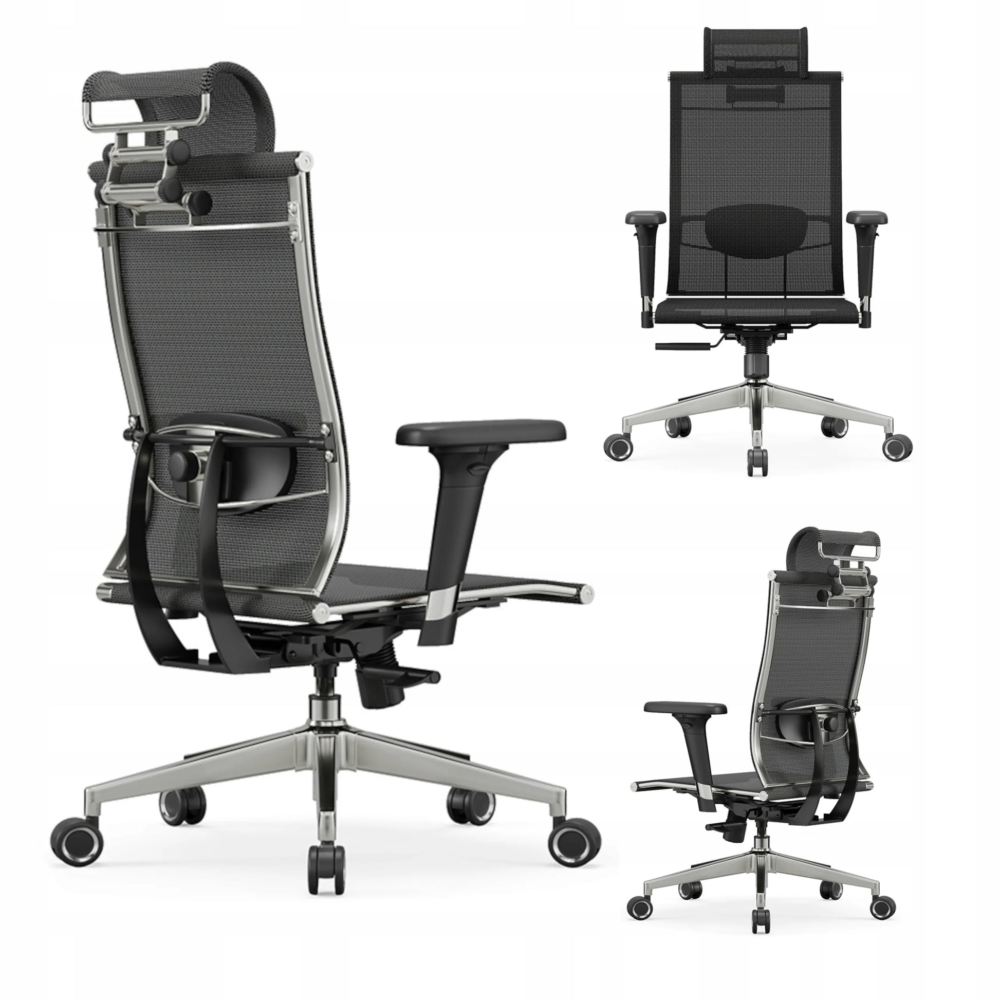 Ergonomiškas besisukantis biuro kėdės fotelis Angel iO su reguliuojamais porankiais
