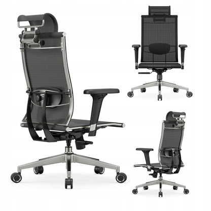 Ergonomiškas besisukantis biuro kėdės fotelis Angel iO su reguliuojamais porankiais