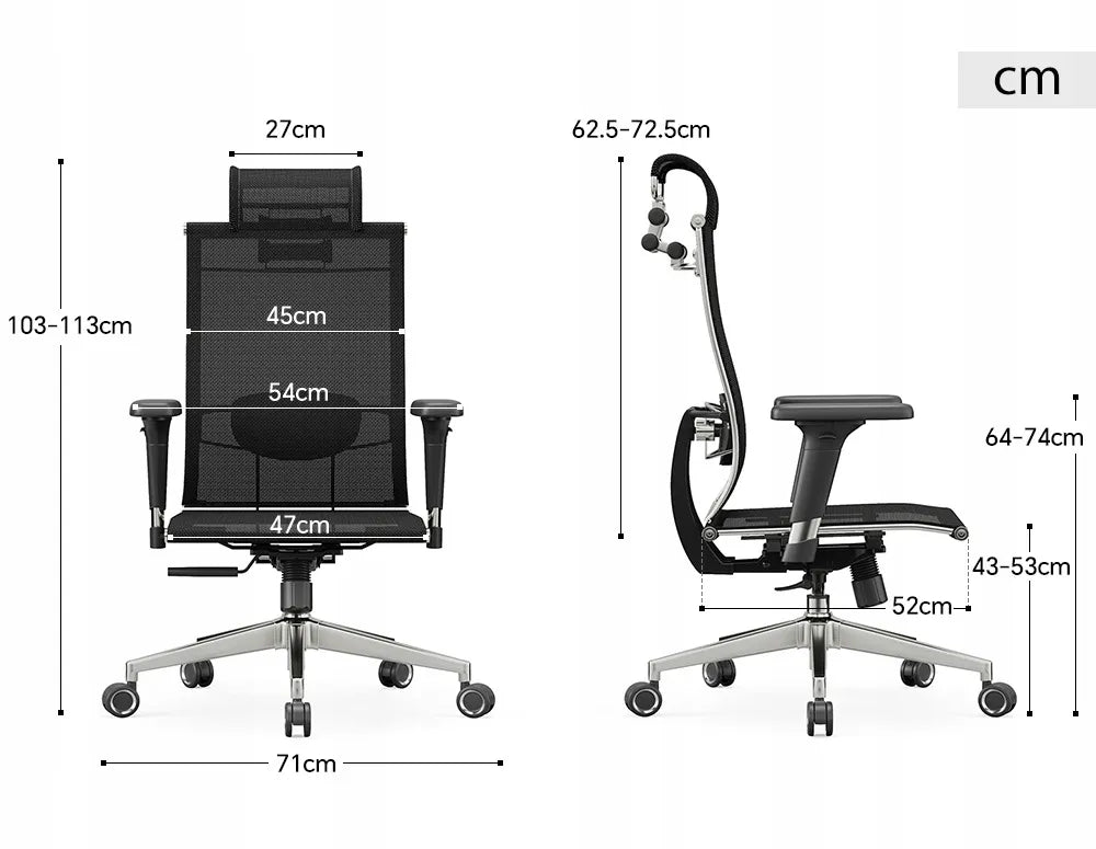 Ergonomiškas besisukantis biuro kėdės fotelis Angel iO su reguliuojamais porankiais