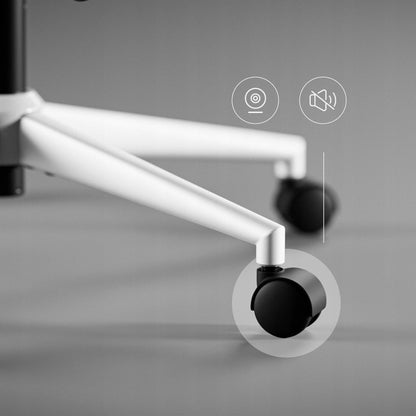 Ergonomiškas biuro kėdė sukama patogi DIABLO V-Light baltai-pilka