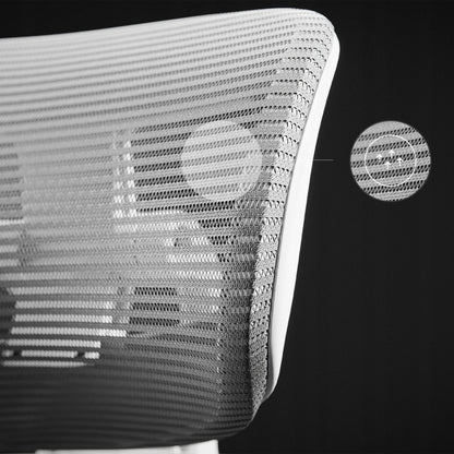 Ergonomiškas biuro kėdė sukama patogi DIABLO V-Light baltai-pilka