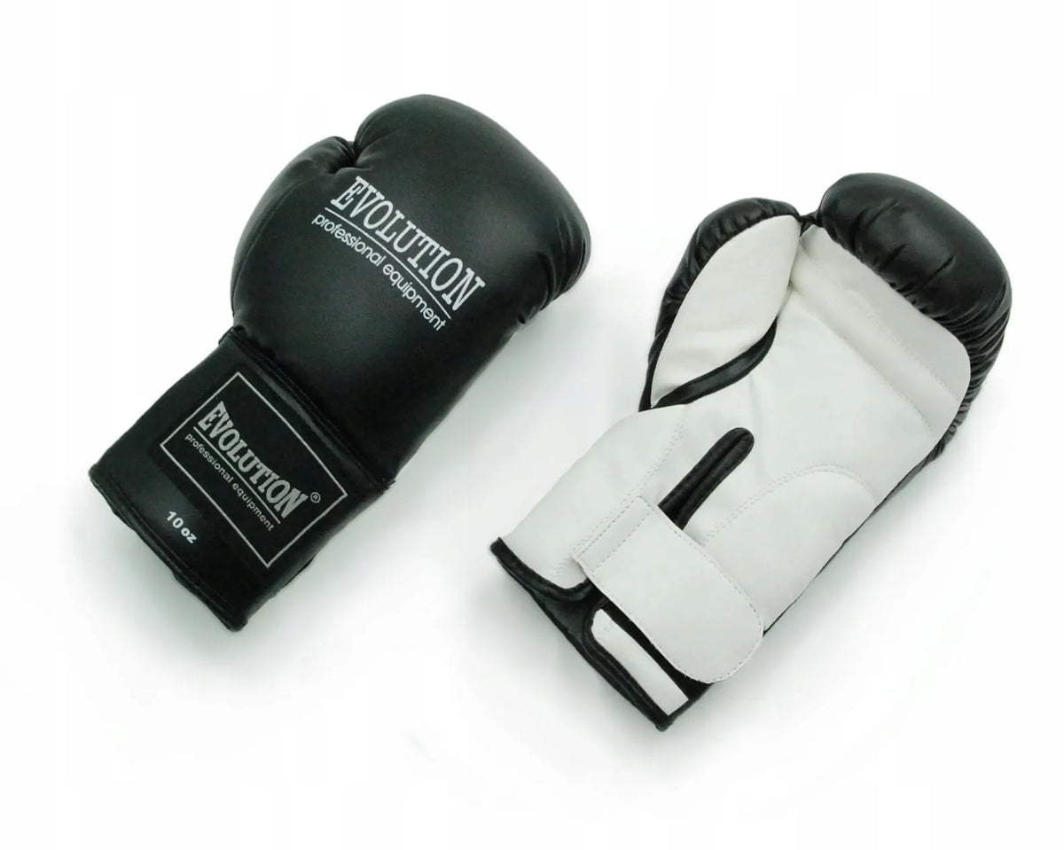 Evolution bokso pirštinės kovos sportui, 10 oz, juodos