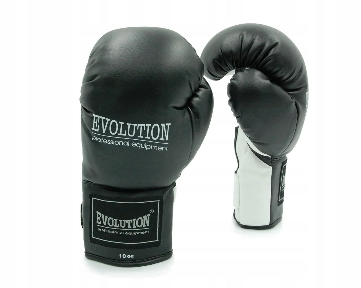 Evolution bokso pirštinės kovos sportui, 10 oz, juodos
