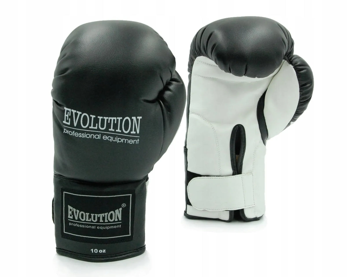 Evolution bokso pirštinės kovos sportui, 10 oz, juodos