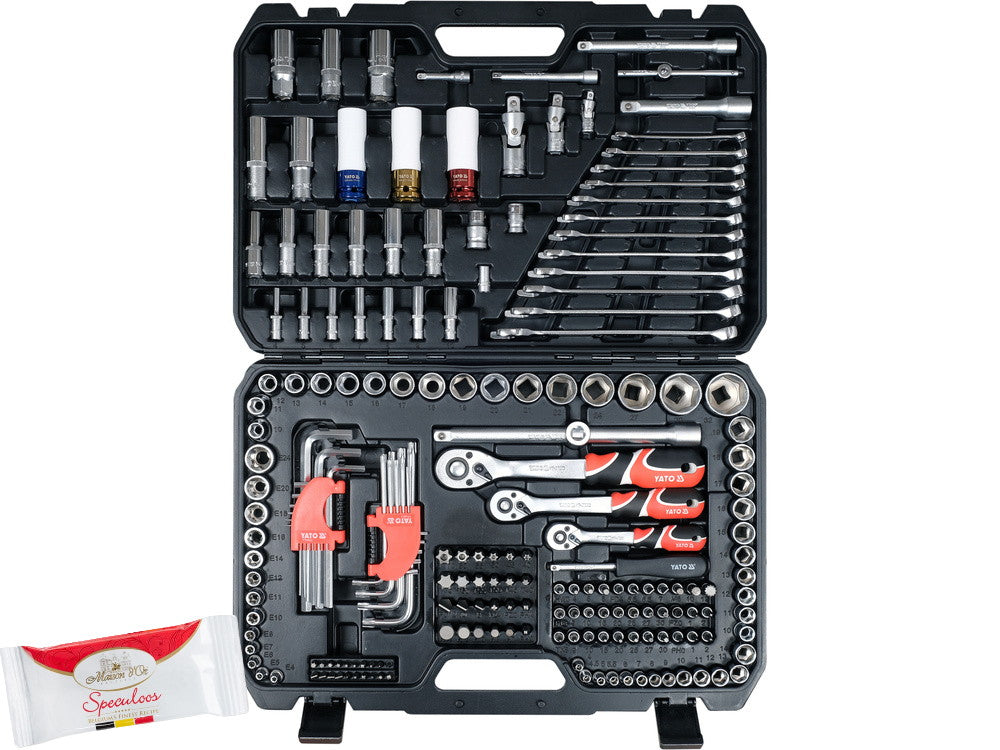 YATO KODĖLIŲ RINKINYS KNAIBLIŲ DĖŽUTĖ 1/4", 3/8