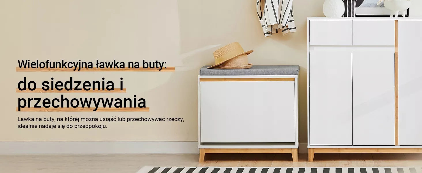 „SoBuy“ suolelis su batų dėžute, sėdyne ir 1 atverčiama durele prieškambariui FSR191-WN