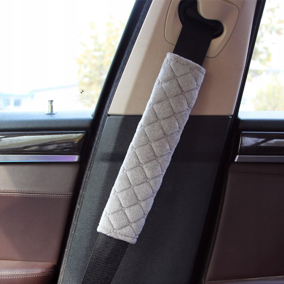 Paminkštinimas / Apsauginis užvalkalas saugos diržams arba kuprinės diržams, smėlio spalvos