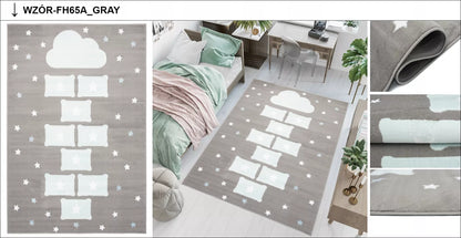 DYWAN 80x150 BCF LUXURY MINKŠTAS MODERNŪS RAŠTAI