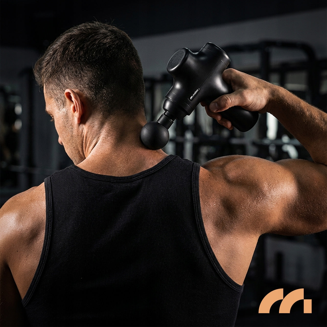 MASAŽINIS PISTOLETO PIEGIS KŪNUI, NUGARAI, PĖDOMS, 6 ANTGALIAI, DĖKLAS