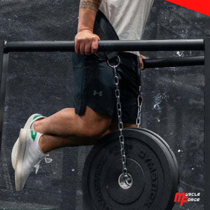 Diržas Dips papildomam svoriui, tvirtas, 240 kg, su grandine