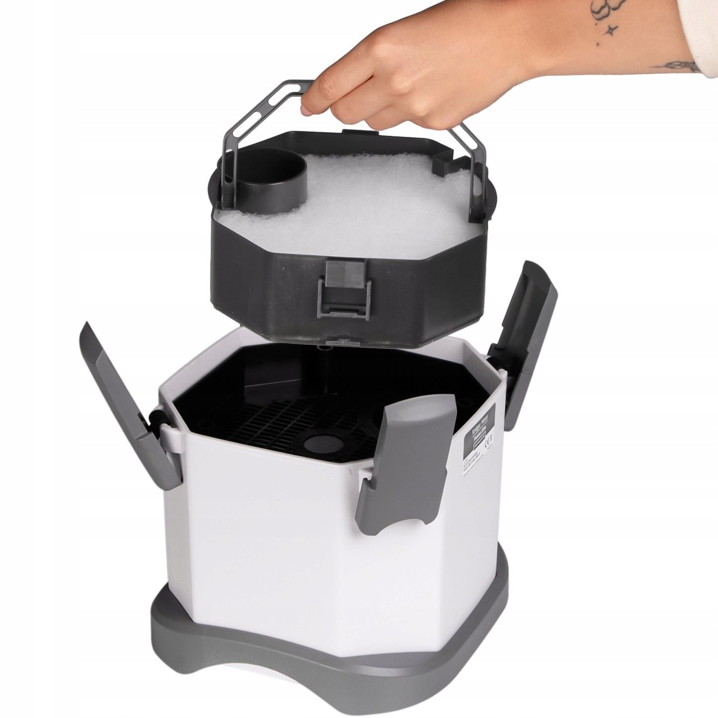 IŠORINIS FILTRAS SU REGULIAVIMU IR SKIMERIU, MAŽAS, NAŠUMAS 250l/h - 650l/h, 8W