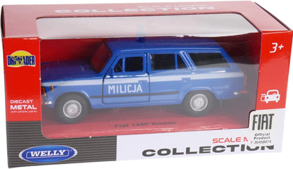 „Fiat 125p FSO“ milicijos universalas 1:34, Welly MILICJA MO