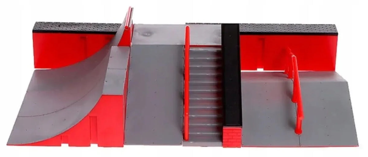 FINGERBOARD RINKINYS SU DIDELIU RIEDLENČIŲ PARKU VAIKAMS, MINI RIEDLENTĖ IR DVIRATIS FB-09-A