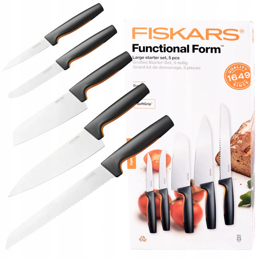 FISKARS 5 dalių peilių rinkinys Functional Form