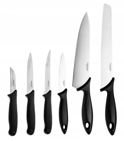 FISKARS ESSENTIAL virtuvinių peilių rinkinys, 6 vnt.